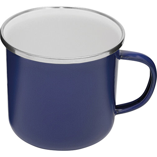 Emaille-Trinkbecher VINTAGE CUP , blau, Edelstahl / Emaille, 8,50cm (Höhe), Bild 2