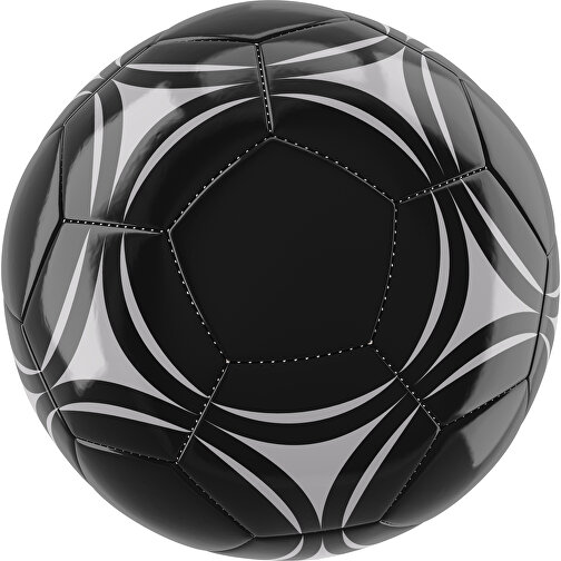 Fußball Gold 32-Panel-Promotionball - Individuell Bedruckt , schwarz / hellgrau, PU/PVC, 3-lagig, , Bild 1