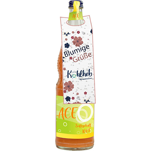 Flaskeetikett av frøpapir - sommerblomstblanding 4/0-c, Bilde 1