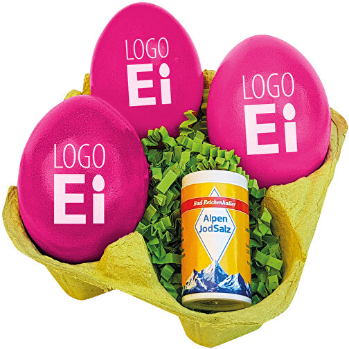 LogoEgg 3s + sól - zielony - rózowy, Obraz 1