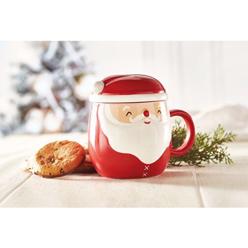 Santa , rot, Keramik, 11,50cm (Breite), Bild 8