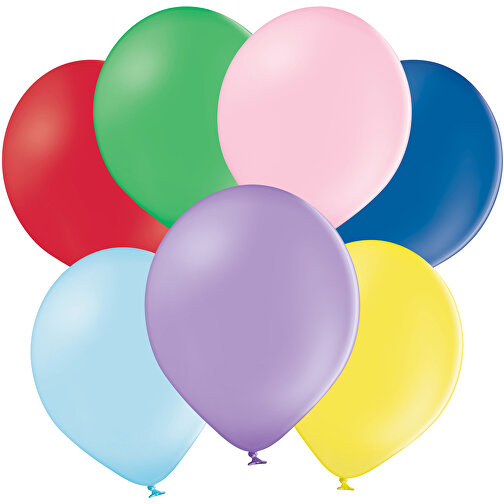 4C-Luftballons Mit TopQualityPrint , bunt gemischt, Naturkautschuk, , Bild 1