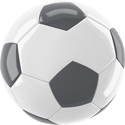 Fußball Gold 30-Panel-Promotionball - Individuell Bedruckt , weiß / dunkelgrau, PU/PVC, 3-lagig, , Bild 1