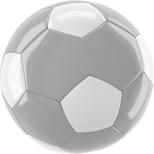 Fußball Gold 30-Panel-Promotionball - Individuell Bedruckt , hellgrau / weiß, PU/PVC, 3-lagig, , Bild 1