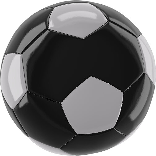Fußball Gold 30-Panel-Promotionball - Individuell Bedruckt , schwarz / hellgrau, PU/PVC, 3-lagig, , Bild 1