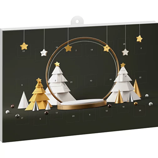 Klassisk chokolade-adventskalender BASIC i højformat, Billede 1