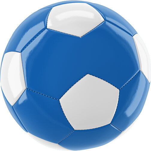 Fußball Gold 30-Panel-Promotionball - Individuell Bedruckt , kobaltblau / weiß, PU/PVC, 3-lagig, , Bild 1