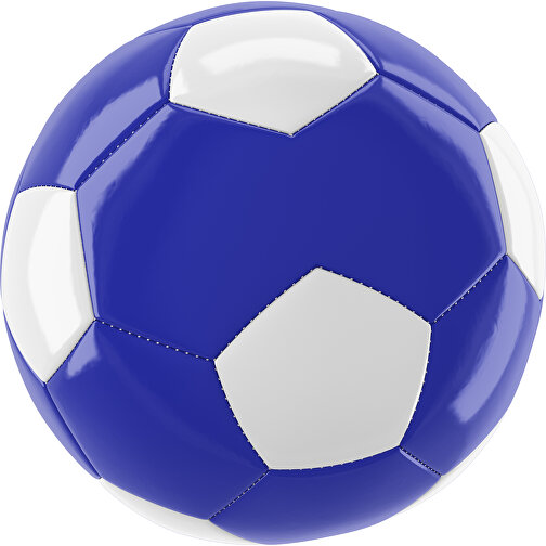 Fußball Gold 30-Panel-Promotionball - Individuell Bedruckt , blau / weiß, PU/PVC, 3-lagig, , Bild 1
