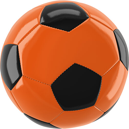 Fußball Gold 30-Panel-Promotionball - Individuell Bedruckt , orange / schwarz, PU/PVC, 3-lagig, , Bild 1