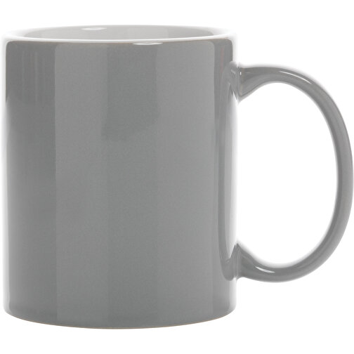 Basic Keramiktasse, Grau , grau, Keramik, 8,00cm x 9,50cm (Länge x Höhe), Bild 1