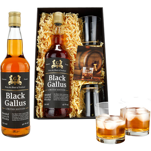 Black Gallus Whisky , , 32,00cm x 8,50cm x 20,00cm (Länge x Höhe x Breite), Bild 1