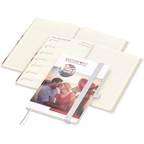 Bokkalender Match-Hybrid Creme bestseller, Cover-Star gloss, vit, Bild 1