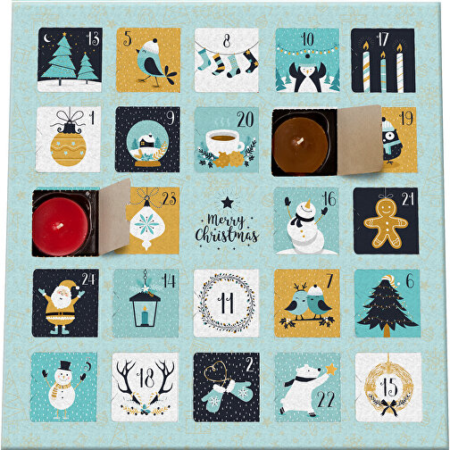 ROMOSCENT® Duftkerzen Adventskalender Charming Christmas Time , Gemischt, 30,50cm x 2,30cm x 30,50cm (Länge x Höhe x Breite), Bild 2