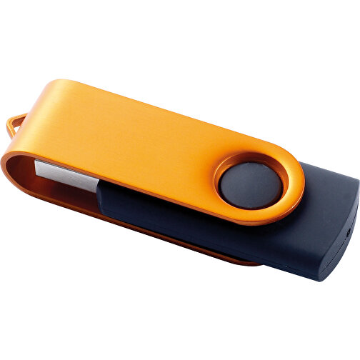 USB 3.0  Schwarzer Memorystick , orange MB , 16 GB , ABS, Aluminum MB , 10 - 30 MB/s MB , 5,60cm x 1,00cm x 2,00cm (Länge x Höhe x Breite), Bild 1