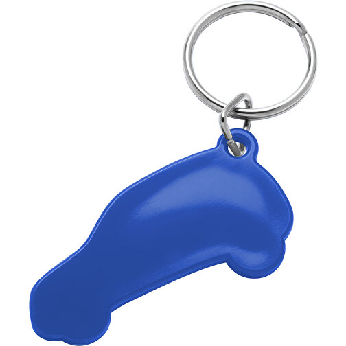 Schlüsselanhänger 'Auto' , blau, PS+MET, 5,00cm x 0,30cm x 2,50cm (Länge x Höhe x Breite), Bild 1