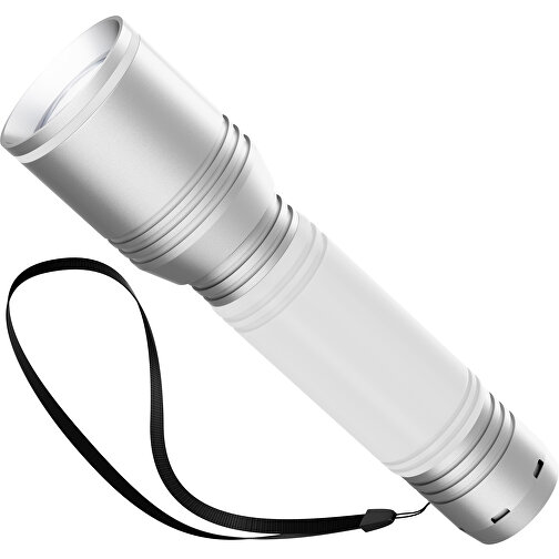 Taschenlampe REEVES MyFLASH 700 , Reeves, silber / weiss, Aluminium, Silikon, 130,00cm x 29,00cm x 38,00cm (Länge x Höhe x Breite), Bild 1