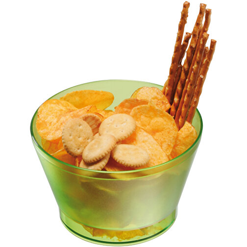 Snack- Und Müslischale , gefrostet grün, PS, 8,00cm (Höhe), Bild 3