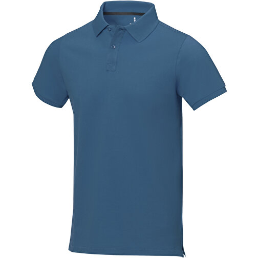 Calgary Poloshirt Für Herren , tech blue, Piqué Strick 100% BCI Baumwolle, 200 g/m2, M, , Bild 1