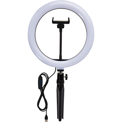 Studio ring light with phone holder and tripod, Imagen 3