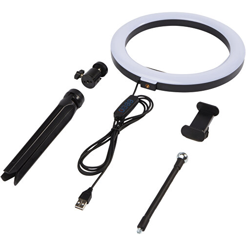 Studio ring light with phone holder and tripod, Imagen 6
