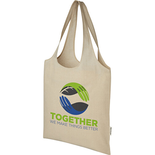Pheebs modna torba na zakupy o pojemności 7 l z bawełny z recyklingu o gramaturze 150 g/m², Obraz 2
