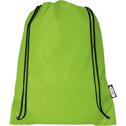 Oriole Sportbeutel Aus RPET 5L , Green Concept, limone, 190T Recyceltes Polyester, 33,00cm x 44,00cm (Länge x Höhe), Bild 3