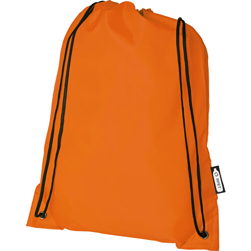 Oriole Sportbeutel Aus RPET 5L , Green Concept, orange, 190T Recyceltes Polyester, 33,00cm x 44,00cm (Länge x Höhe), Bild 1