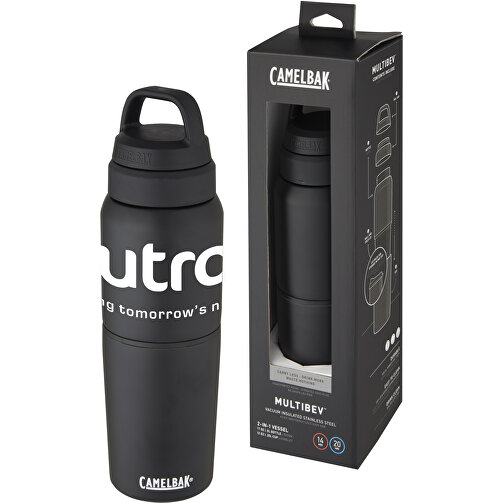 MultiBev vacuum insulated stainless steel 500 ml bottle and 350 ml cup, Imagen 2