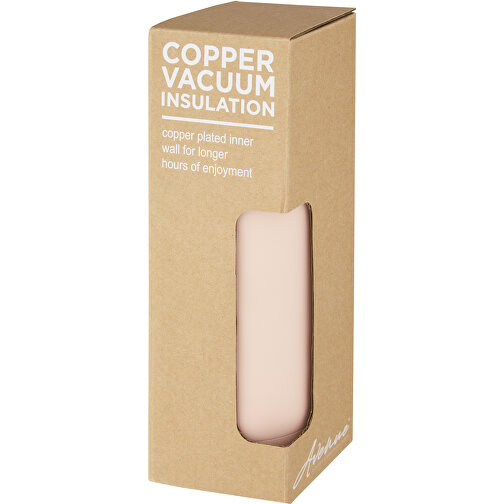 Spring 500 Ml Kupfer-Vakuum Isolierflasche , pale blush pink, Edelstahl, PP Kunststoff, Silikon Kunststoff, 22,35cm (Höhe), Bild 1