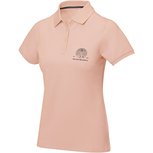 Calgary Poloshirt Für Damen , pale blush pink, Piqué Strick  Baumwolle, 200 g/m2, XL, , Bild 2