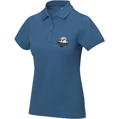 Calgary Poloshirt Für Damen , tech blue, Piqué Strick  Baumwolle, 200 g/m2, S, , Bild 2