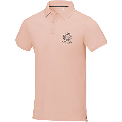 Calgary Poloshirt Für Herren , pale blush pink, Piqué Strick 100% BCI Baumwolle, 200 g/m2, 3XL, , Bild 2