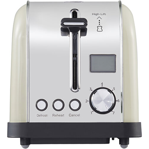Prixton Bianca Pro Toaster , weiß, Edelstahl, PP Kunststoff, 39,30cm x 17,40cm x 18,70cm (Länge x Höhe x Breite), Bild 2