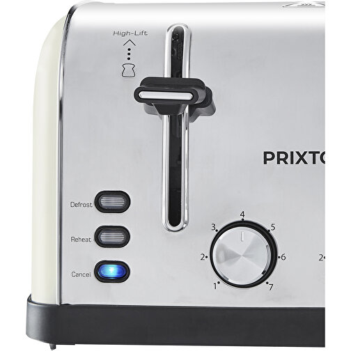 Prixton Bianca Toaster , weiß, Edelstahl, 18,00cm x 27,50cm x 39,50cm (Länge x Höhe x Breite), Bild 4