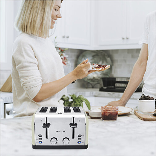 Prixton Bianca Toaster , weiss, Edelstahl, 18,00cm x 27,50cm x 39,50cm (Länge x Höhe x Breite), Bild 7