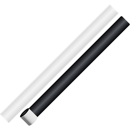 RFX™ 38 Cm Reflektierendes TPU Schnapparmband , weiß, TPU Kunststoff, 38,00cm x 3,00cm (Länge x Breite), Bild 2