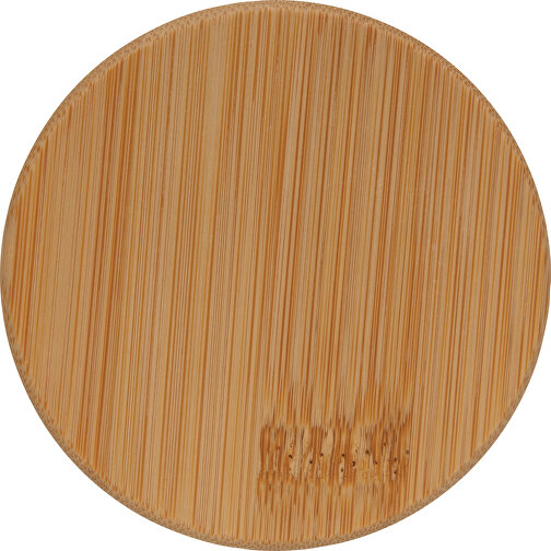 Vidrio de borosilicato de doble pared con tapa de bambú 350m, Imagen 4