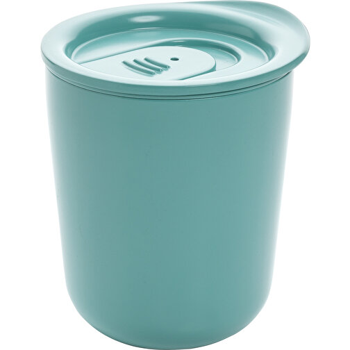 Antimikrobieller Kaffeebecher Im Klassischen Design, Grün , grün, PP, 9,20cm x 10,60cm (Länge x Höhe), Bild 1