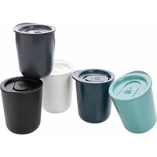 Antimikrobieller Kaffeebecher Im Klassischen Design, Grau , grau, PP, 9,20cm x 10,60cm (Länge x Höhe), Bild 6