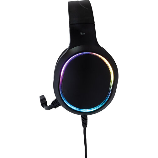 RGB Gaming Headset, Schwarz , schwarz, ABS, 21,00cm x 24,00cm (Länge x Höhe), Bild 2