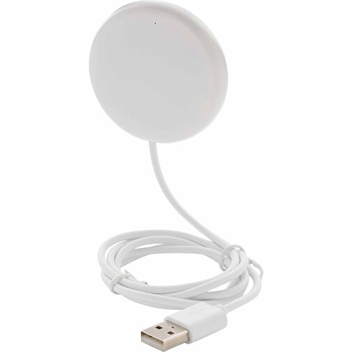 5W Magnetischer Wireless Charger, Weiß , weiß, ABS, 0,60cm (Höhe), Bild 1