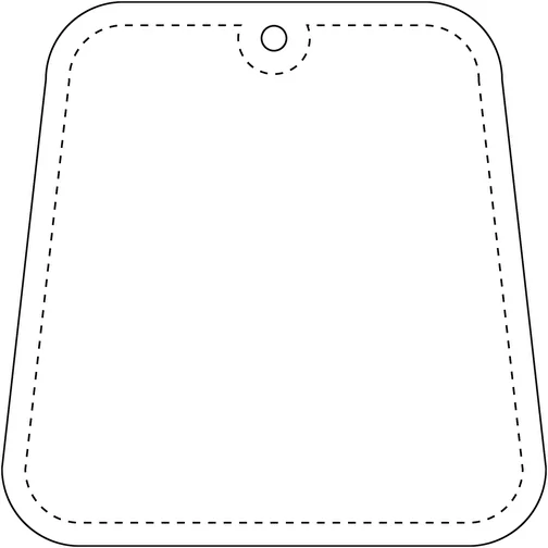 Attache réfléchissante RFX™ en PVC en forme de trapèze, Image 3