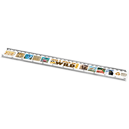 Refari 30 cm recycled plastic ruler, Imagen 2