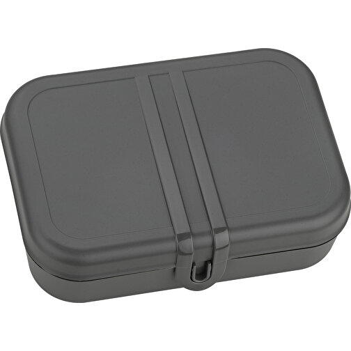 PASCAL L Lunchbox , Koziol, nature ash grey, Organic Bio-Circular, 23,20cm x 6,20cm x 16,60cm (Länge x Höhe x Breite), Bild 1