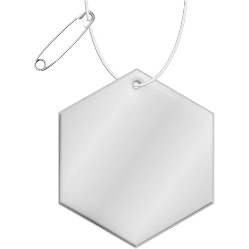 Attache réfléchissante RFX™ hexagonale en PVC, Image 1