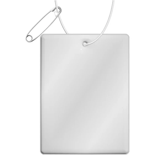 Attache réfléchissante RFX™ rectangulaire en PVC, grand modèle, Image 1