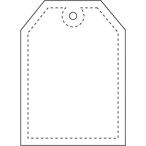 Attache réfléchissante RFX™ en PVC en forme d\'étiquette, Image 3