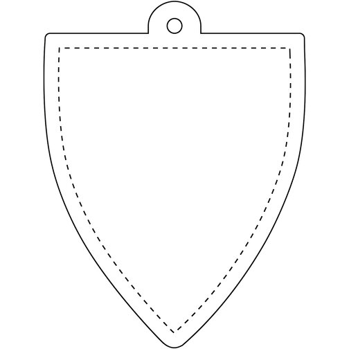 Attache réfléchissante RFX™ en TPU en forme de badge, Image 3