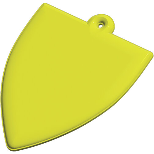 Attache réfléchissante RFX™ en PVC en forme de badge, Image 2