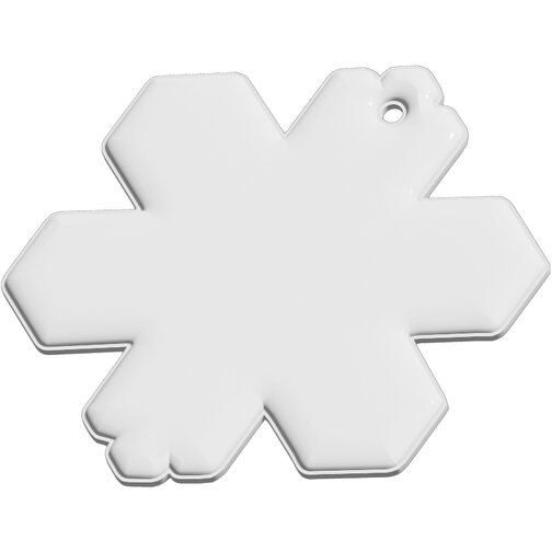 Attache réfléchissante RFX™ en PVC en forme de flocon de neige, Image 2